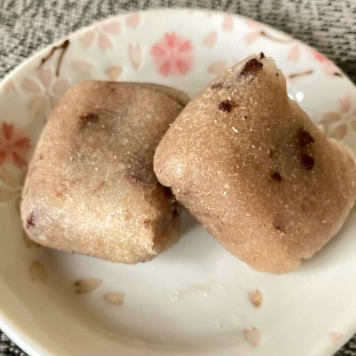作り置き用 ゆで小豆入りのモチモチおから餅